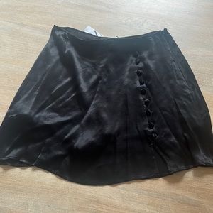 Zara black short skirt with buttons